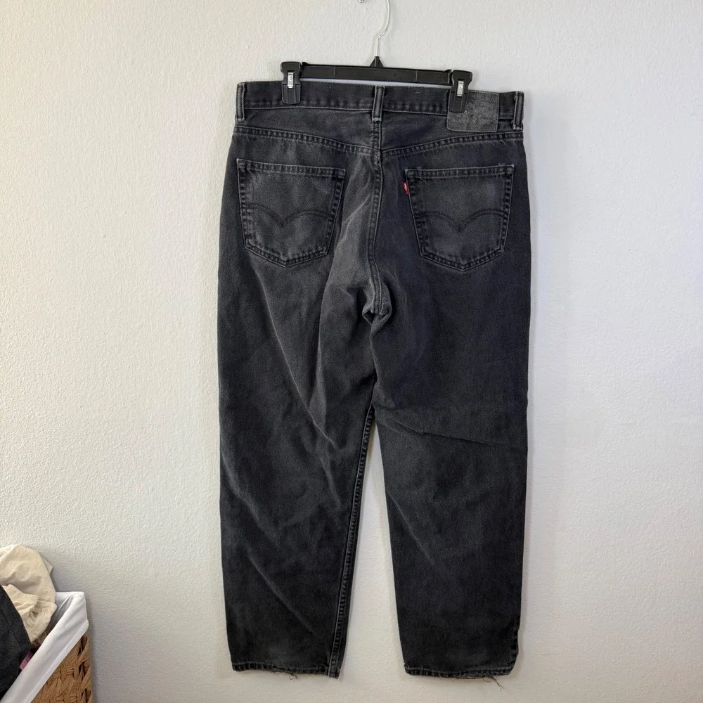 Levi's 550 Jeans Mens‎ Black Wash Relaxed Fit Denim Pants 36x32